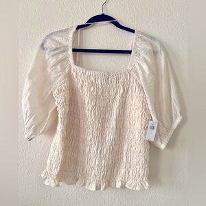 Old Navy Crop Top with Elastic Bodice.